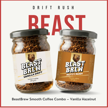 BeastBrew Smooth Combo — Vanilla Drift + Nutty Rush Hazelnut