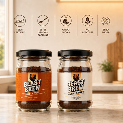BeastBrew Smooth Combo — Vanilla Drift + Nutty Rush Hazelnut