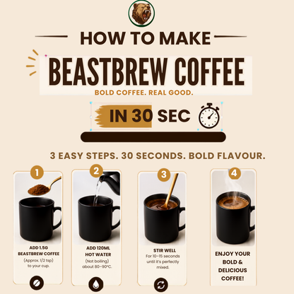BeastBrew Discovery Combo  Try All 3 Flavours Instant Coffee