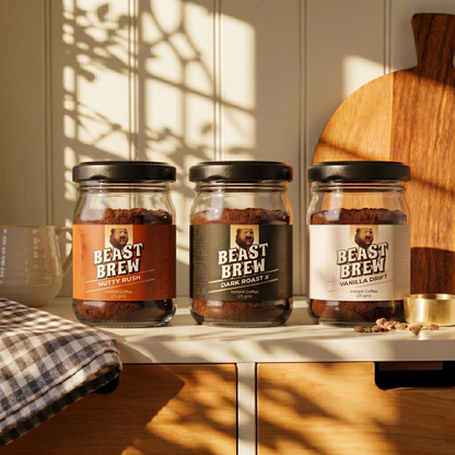 BeastBrew Discovery Combo  Try All 3 Flavours Instant Coffee