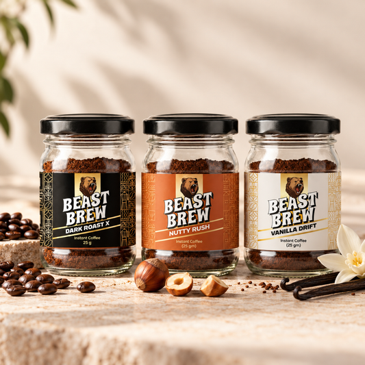 BeastBrew Discovery Combo  Try All 3 Flavours Instant Coffee