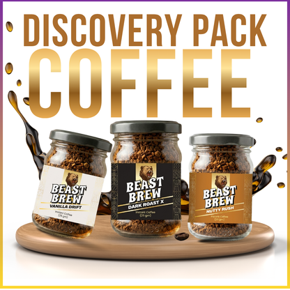 BeastBrew Discovery Combo  Try All 3 Flavours Instant Coffee